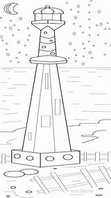 Leuchtturm Lighthouse Cool2bkids sketch template