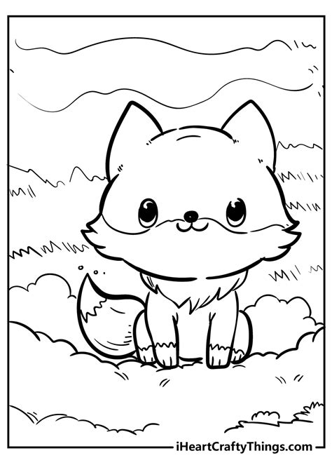 colouring pages  cute animals pictures