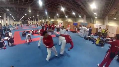 Egypt Male Kumite Team Warm Up Area 2014 World Karate Championships