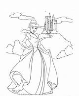 Castle Coloring Cinderella Pages Disney Princess Printable Disneyland Drawing Cartoon Getdrawings Getcolorings Print Frozen Adults Cendrillon Fantasmic Kids Color Colorings sketch template