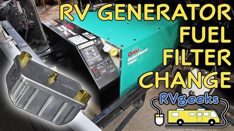 onan rv generator maintenance replacing  fuel filter generator rv onan