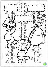 Coloring Mario Super Bros Dinokids Close Print Supermario sketch template