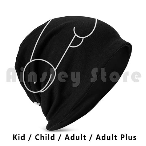 dick and tiny cat white strokes beanies knit hat hip hop dick cock love