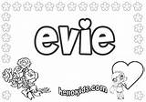 Evie sketch template