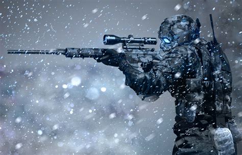 man holding sniper rifle illustration hd wallpaper  atautumnthomas wallpaper