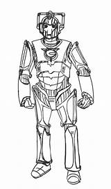 Cyberman Drawing Sketch Deviantart Layer Drawings Getdrawings sketch template