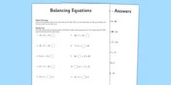 year  balancing equations worksheet teacher