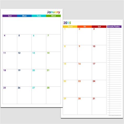 page monthly calendar printable  calendar printable