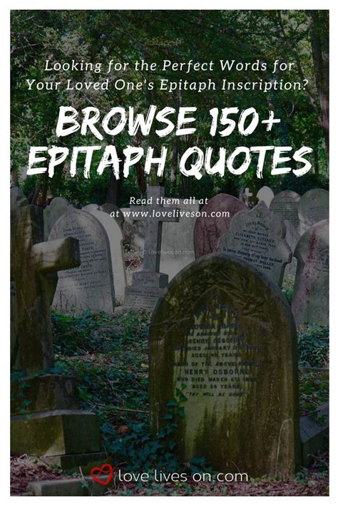 epitaph examples love lives  epitaph headstone