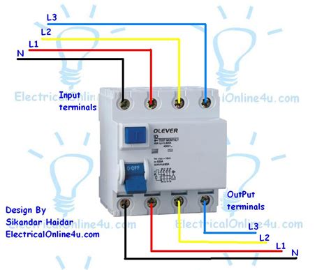 pole rcd wiring diagram lacemed