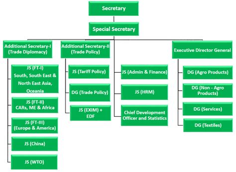 organogram ministry of commerce government of pakistan