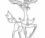 Xerneas Coloring Pages Getcolorings Coloriage Pokemon sketch template