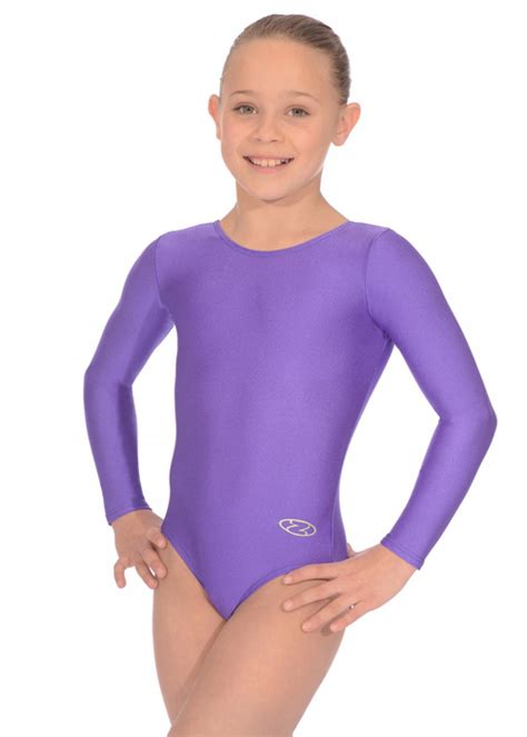 purple rhapsody long sleeve gymnastics leotard