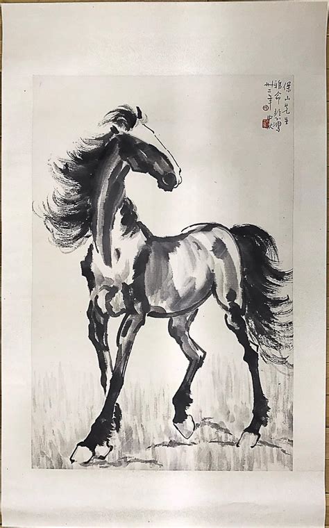 sold price xu beihong horse painting june     edt