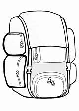 Rugzak Backpack sketch template
