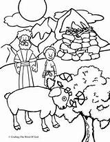 Isaac Coloring Pages Getcolorings Abraham sketch template