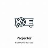 Projector Thin sketch template