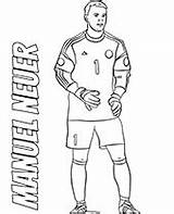 Kolorowanka Bramkarz Manuel Neuer Kolorowanki Pilkarz Druku sketch template