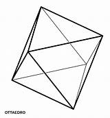 Geometriche Ottaedro Solida Geometrica Coloradisegni sketch template