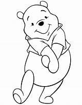 Pooh Bear Cute Pages Disney Coloring Colouring Bär sketch template