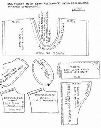image result   printable   doll clothes patterns cami doll