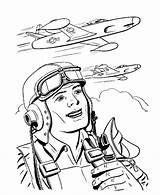 Coloring Pilot Veterans Pages Jet Fighter Sheets Print Printables Usa Go Next Armistice sketch template