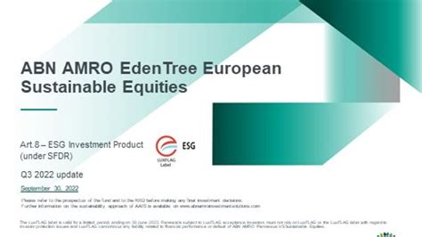 update abn amro edentree european sustainable equities