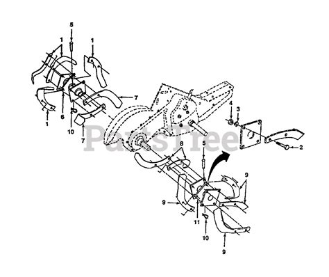 Husqvarna Crt 50 954000031 B Husqvarna Rear Tine Tiller 1990 11