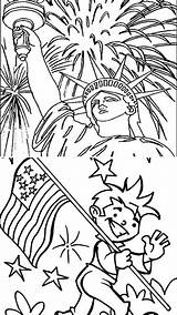Coloring July 4th Pages Independence Jitesh sketch template