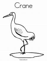 Crane Coloring Template Pelican Pages Noodle Whooping Built California Usa Sketch Twistynoodle Popular Twisty sketch template