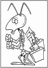 Ant Coloring Getdrawings sketch template