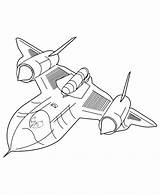 Coloring Pages Blackbird Planes Airplane Force Air Aircraft Plane Print Drawing Sr71 Kids Airplanes Cliparts Clipart Sr 71 Ww2 Military sketch template