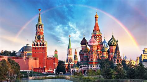 Red Square Moscow Kremlin And Saint Basil’s Cathedral Moscow Russia
