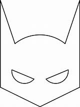 Batman Mask sketch template