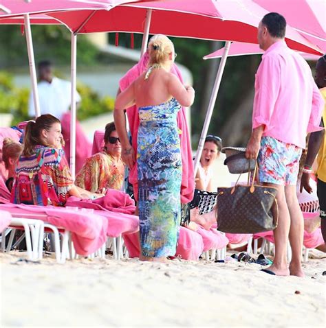 pregnant coleen rooney enjoys another holiday in barbados