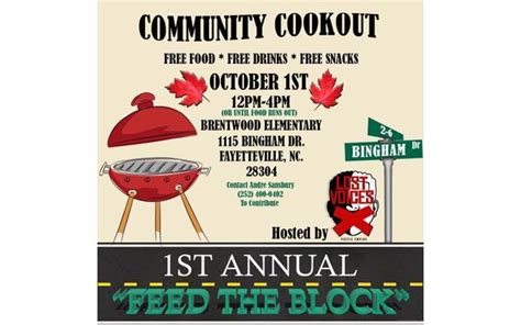 st annual feed  block community cookout  lost voices empire