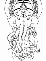Hindu Gods Goddesses sketch template