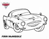 Finn Mcmissile Coloring Pages Printable Disney Pixar Car sketch template