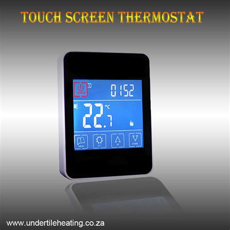 touch screen thermostat black undertile heating