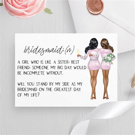 bridesmaid proposal cards   bridesmaid cards bridal party