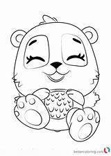 Hatchimals Coloring Pages Hatchimal Pandor Printable Giggling Print Color Template Kids Bettercoloring sketch template