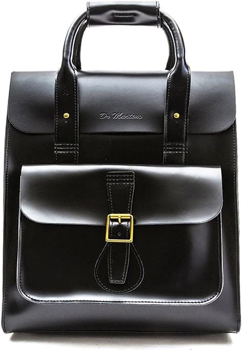 dr martens leather backpack black  size amazoncouk clothing
