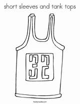 Coloring Tank Tops Short Sleeves Jersey Print Ll Twistynoodle sketch template