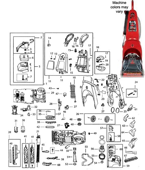 bissell proheat parts diagram