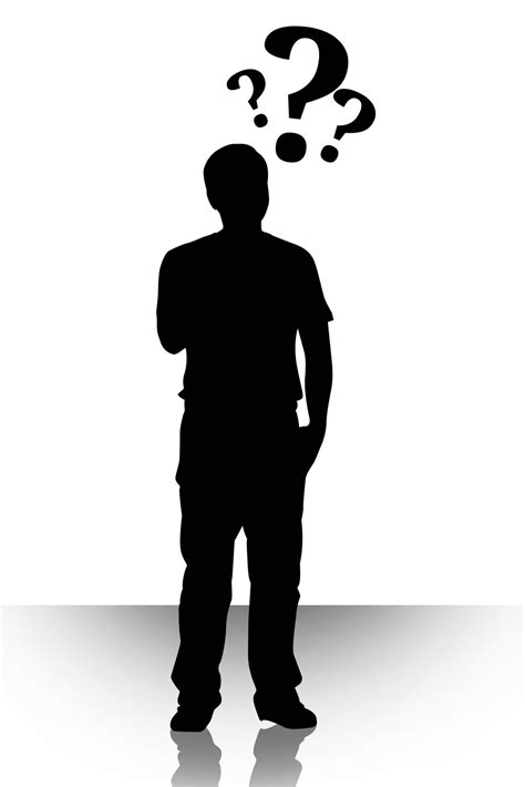 man thinking silhouette   man thinking silhouette png