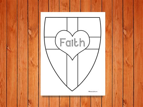 shield  faith printables ministryark