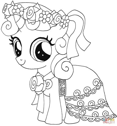 pony sweetie belle coloring page  printable coloring pages