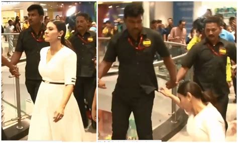 Kajol Falls While Walking Video Goes Viral What S Wrong With You