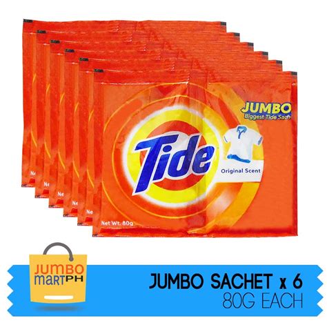 tide powder detergent original scent jumbo sachet  set