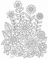 Coloristas Flower sketch template